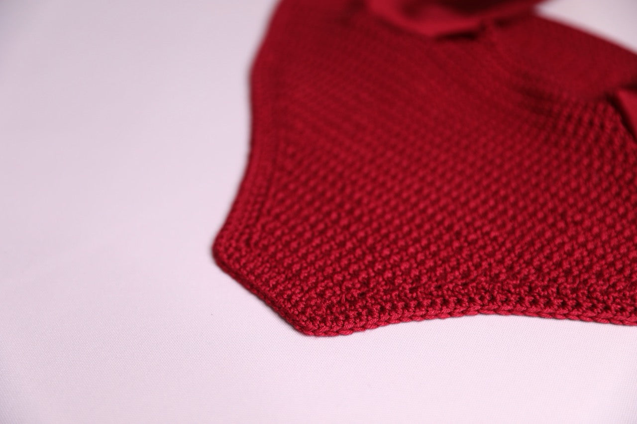 Burgundy Horse Bonnet Square with Swarovski Crystals.