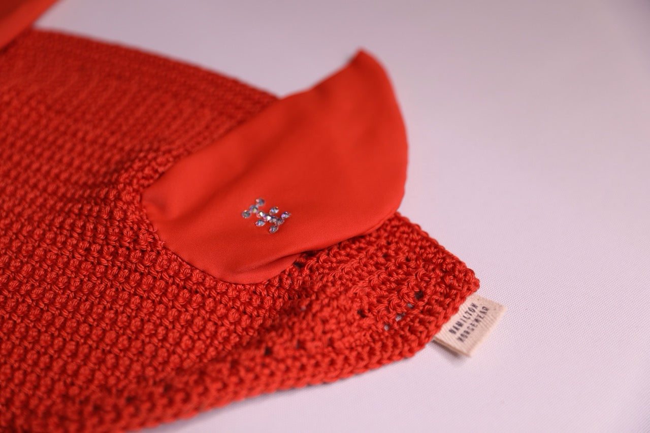 Orange Horse Bonnet Tie Down