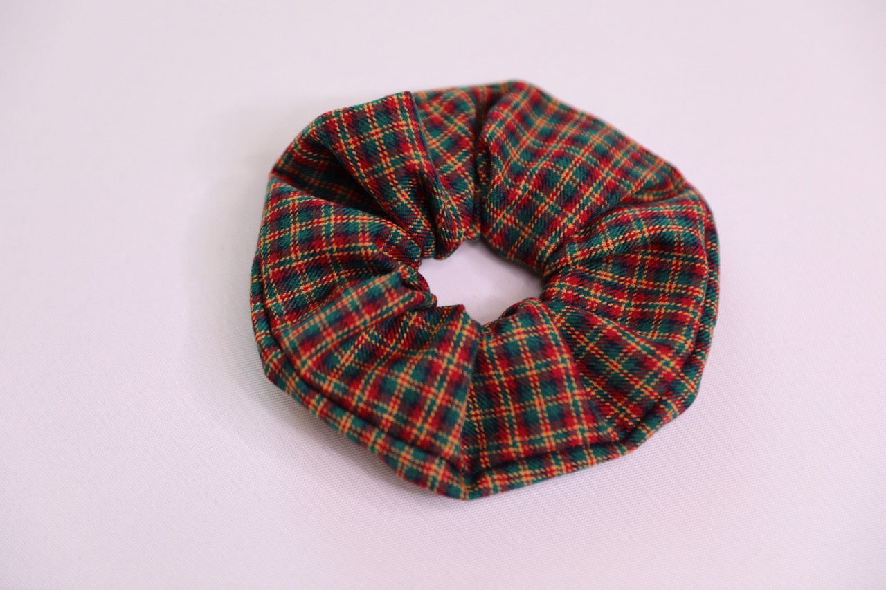 Plaid Scrunchie Handmade In Canada