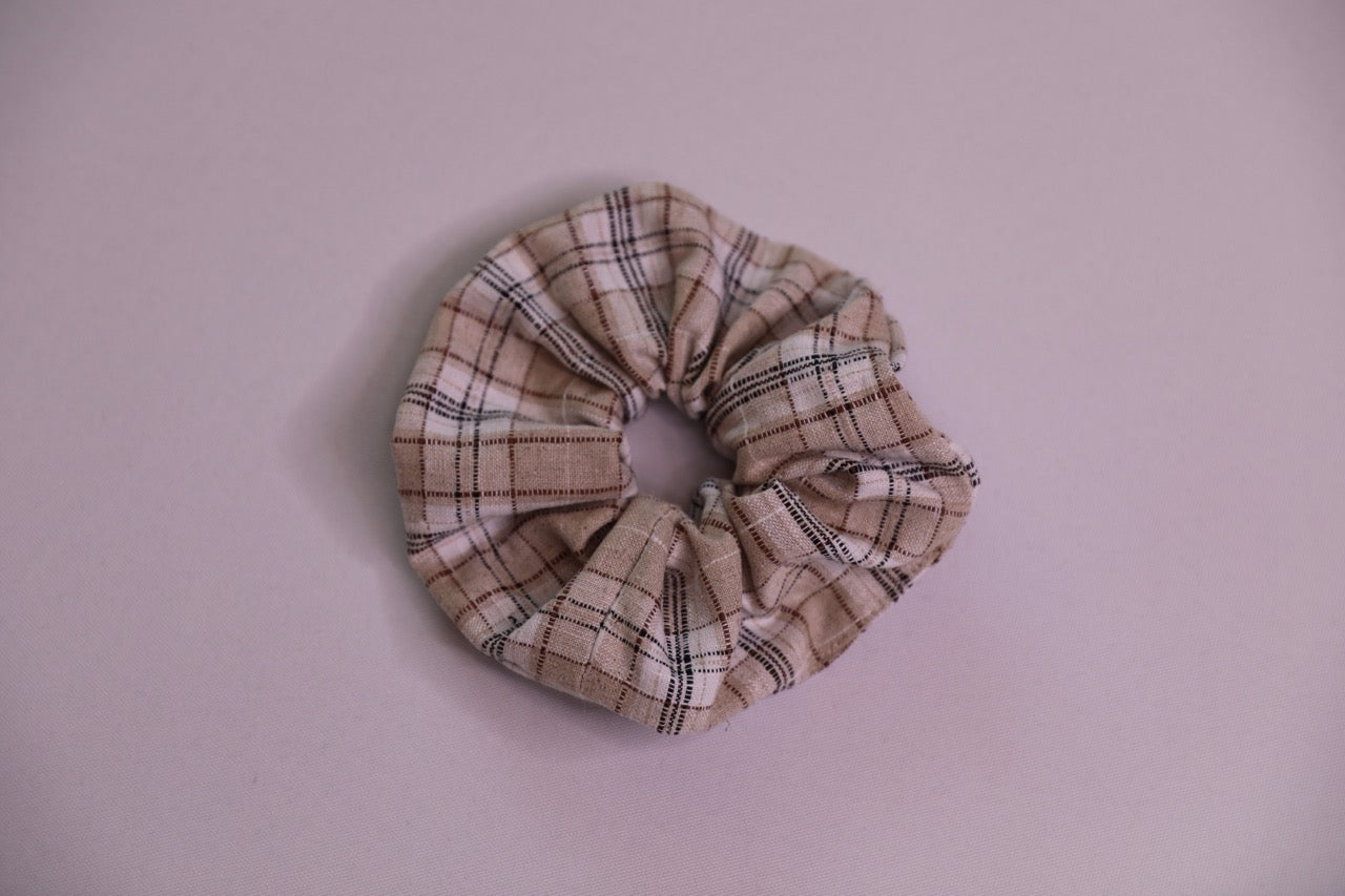 Plaid Scrunchie Handmade In Canada