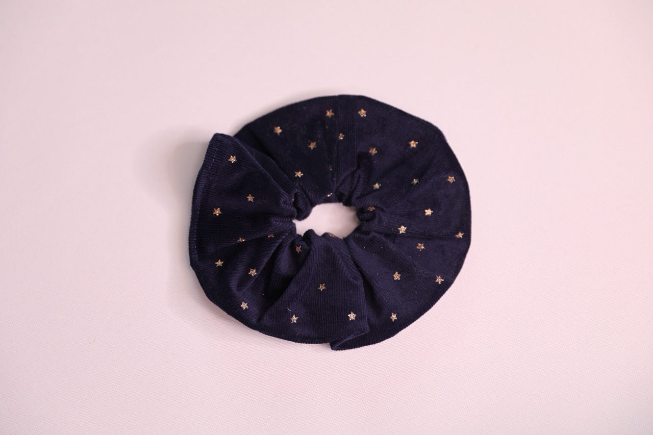 Starry Night Corduroy Scrunchie Handmade In Canada